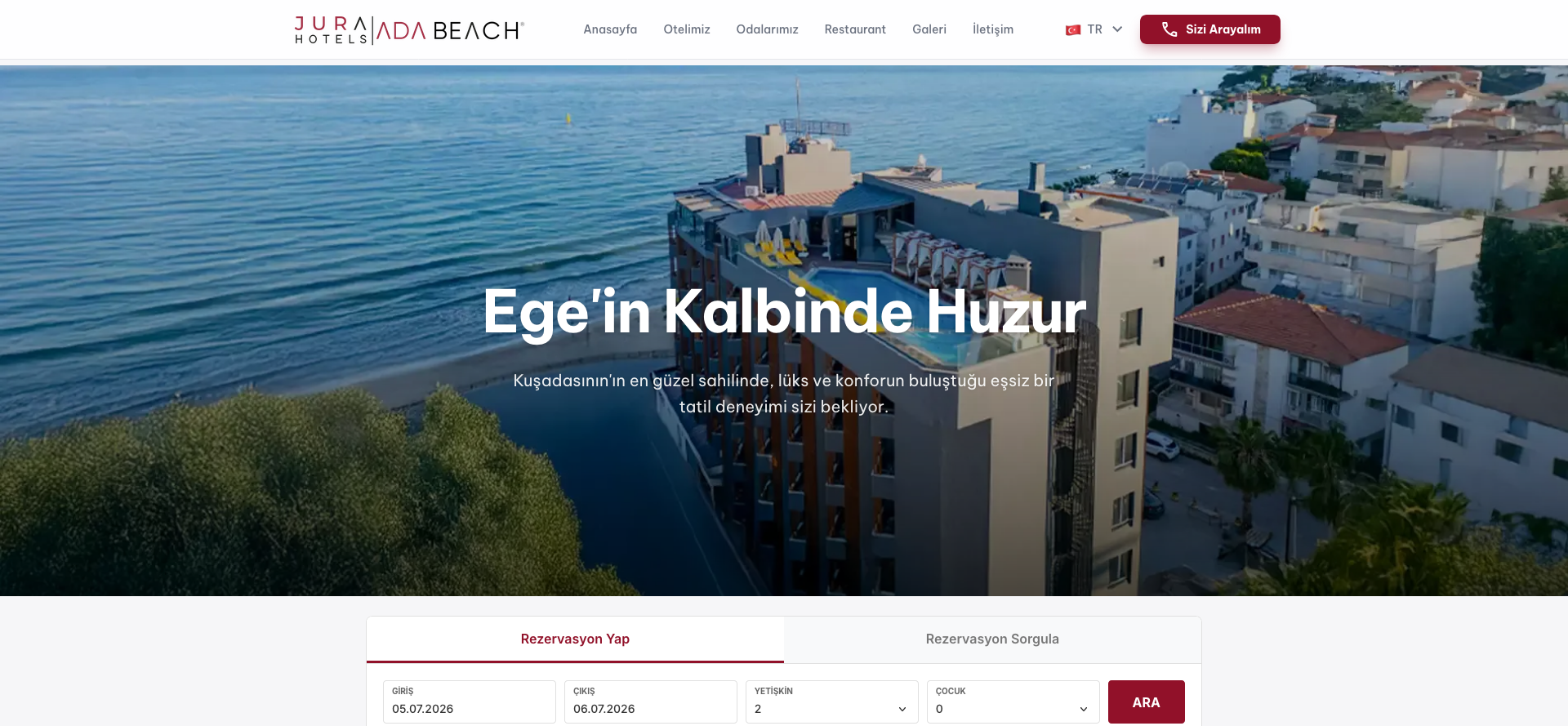 Call Center Firmaları için Otel Sitesi